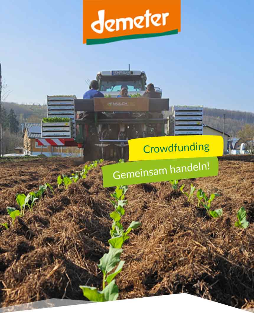 Titelbild auf der Startseite von Hof Dinkelberg zu Crowdfunding -Mobile